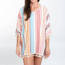 Load image into Gallery viewer, Elsie One Size Fringe Beach Swimsuit Cover Up