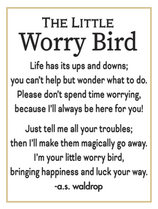 The Little Worry Bird Charm