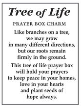 Load image into Gallery viewer, Tree of Life Prayer Box Charm