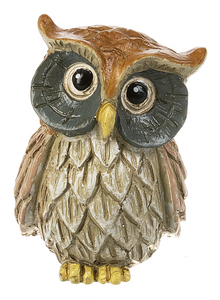 Wise Owl Stone Pocket Charm
