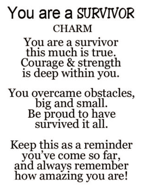 You are a Survivor Charms