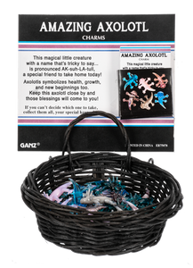 Axolotl Charms in a Basket