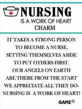 Load image into Gallery viewer, Nursing is a Work of Heart Charm