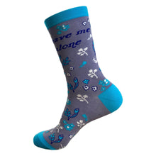 Load image into Gallery viewer, Womens Leave Me Alone Socks Sarcastic Saying Fun Crazy Sock