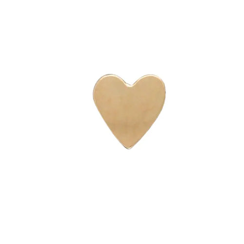 P54-gf Heart Charm Post Earring