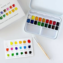 Load image into Gallery viewer, Watercolor paint set 18 colors with brush