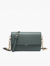 Load image into Gallery viewer, Lauryn Flapover Crossbody w/ Chain Strap