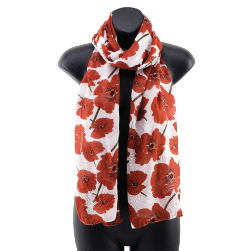 Red Poppies Scarf