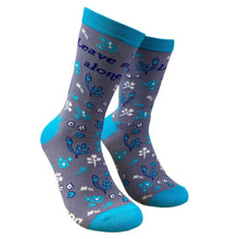 Load image into Gallery viewer, Womens Leave Me Alone Socks Sarcastic Saying Fun Crazy Sock