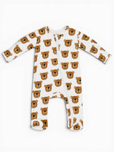 Load image into Gallery viewer, Baby Bear / Organic Cotton 2-Way Zip Footie