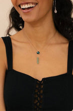 Load image into Gallery viewer, Peacock Blue Soul Shine Necklace to Dream - SS12
