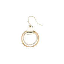 Load image into Gallery viewer, L29 Double Circle Clip Link Earrings