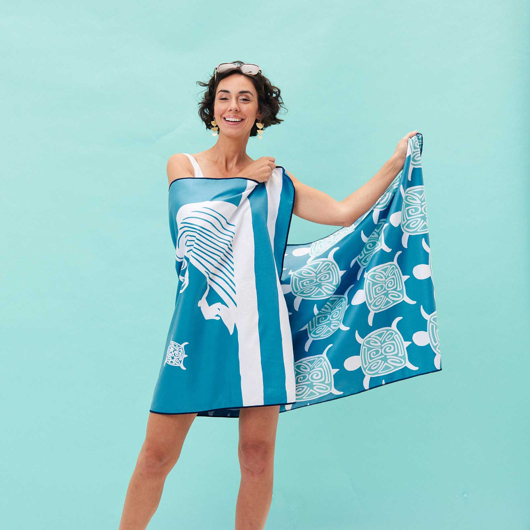 SAVE THE OCEAN Reversible Beach Towel