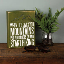 Load image into Gallery viewer, Start Hiking Box Sign