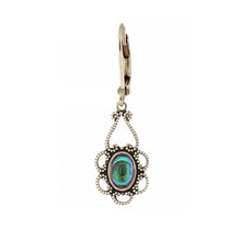 Load image into Gallery viewer, Oval Lace Flower Earring