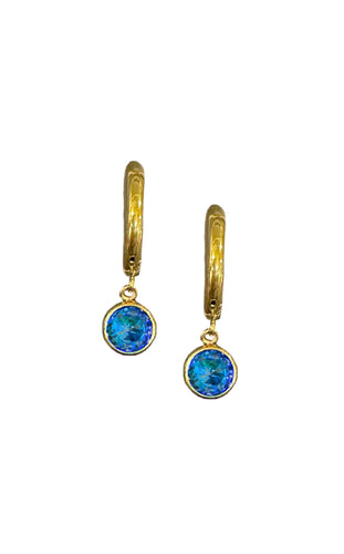 Aurora - Lunar Hoop Earrings  (5mm Circle)