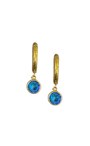 Aurora - Lunar Hoop Earrings  (5mm Circle)