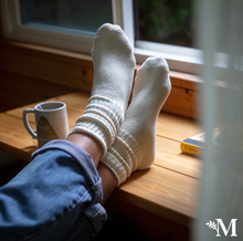 Load image into Gallery viewer, Organic Cotton Classic Crew Socks