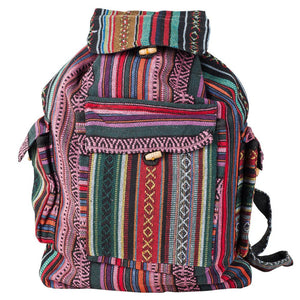 Stonewash Striped Backpack