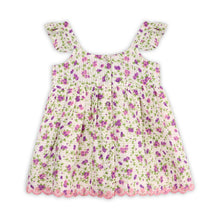 Load image into Gallery viewer, Naomi Seersucker Baby Dress + Bloomer (Organic Cotton)