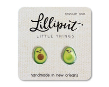 Load image into Gallery viewer, Kawaii Avocado Earrings