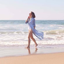 Load image into Gallery viewer, SURI NAVY Shirt Dress