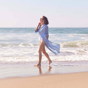 SURI NAVY Shirt Dress