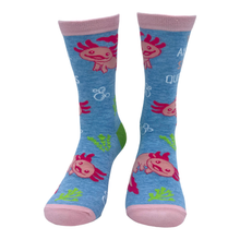 Load image into Gallery viewer, Women&#39;s You Axolotl Stupid Questions Socks Funny Cute Joke