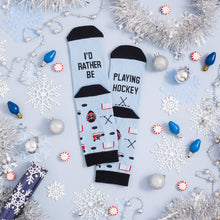 Load image into Gallery viewer, I'd Rather Be Playing Hockey Socks