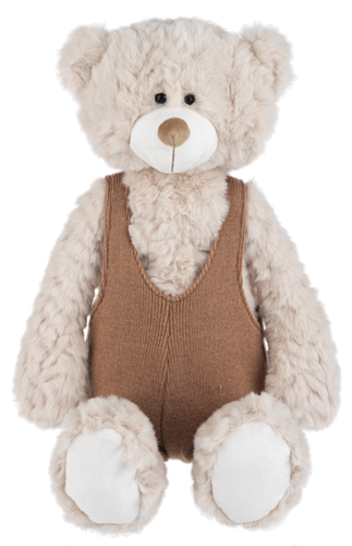 Tobie Bear Plush with Overalls