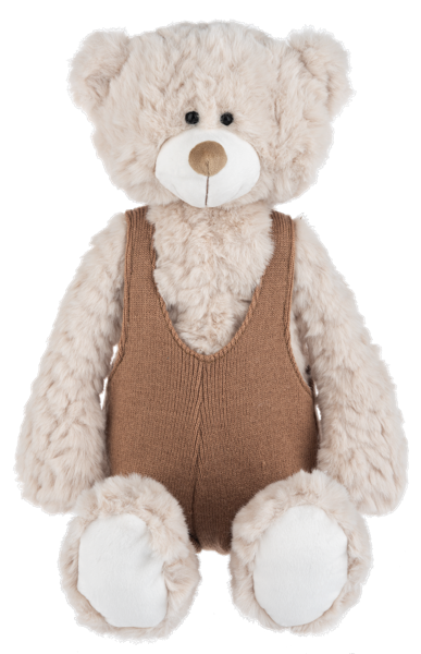 Tobie Bear Plush with Overalls