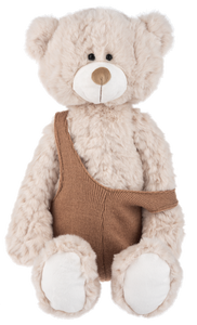 Tobie Bear Plush with Overalls