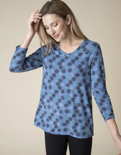 Polka Dot Fleece Top