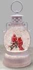 Load image into Gallery viewer, 9.375&quot; Cardinals Glitter Lantern - Christmas is Forever
