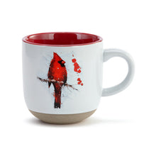 Load image into Gallery viewer, Cardinal and Holly Mug and Card Set