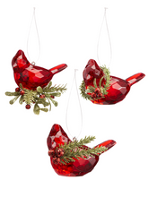 Load image into Gallery viewer, Teeny Cardinal Ornament