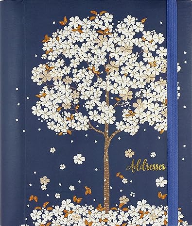 Falling Blossoms Large Address Book
