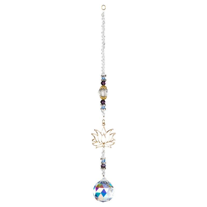 lotus crystal suncatcher