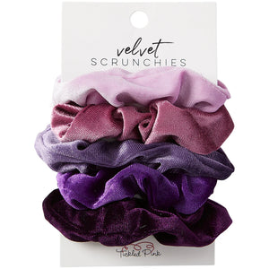 Velvet Scrunchie Set - Purples