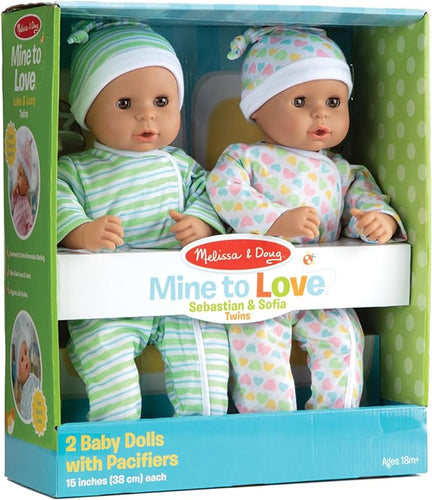 Mine to Love Twins Luke & Lucy Dolls