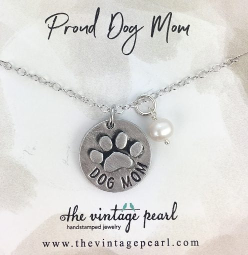 Proud dog 2025 mom necklace