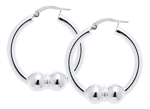 cape cod double bead earring J -26mm