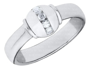 Silver CZ Bling Ring Size 7