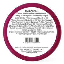 Load image into Gallery viewer, Sleep Balm Badger Balm