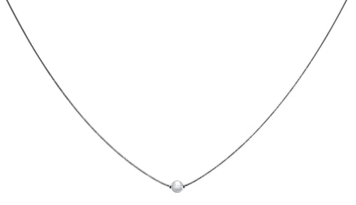 Cape Cod SS 1 Ball Necklace 18