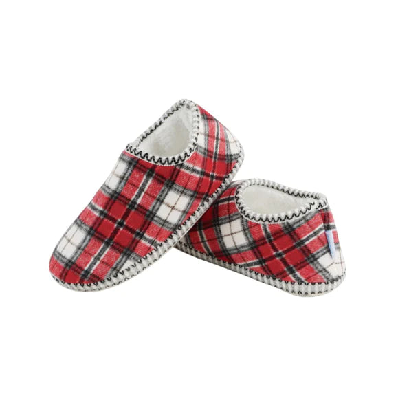 Cozy Plaid Cabin Bootie Snoozies Slippers - Womens