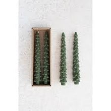 Load image into Gallery viewer, Tree Taper Candles, Set of 2