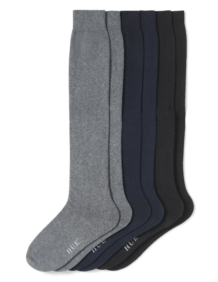 Flat Knit Knee Sock 3 Pair Pack