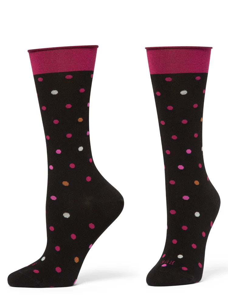 Hue jeans sock multi dot