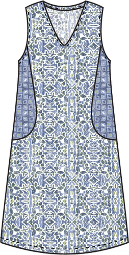 Habitat. Miami Easy Pocket Dress In Crinkle Cotton